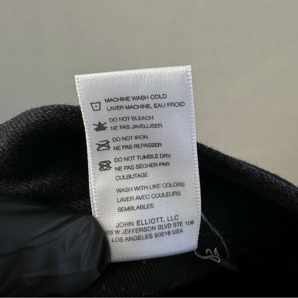 John Elliott The Cast 2 Mens Black Skinny Jeans 34 Minimalist Japanese Luxury - Picture 10 of 11